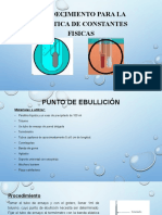 Procedimiento de Constantes Fisicas