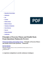 Principles of Exercise Fitness and Health Mock Exam Questions Flashcards Preview