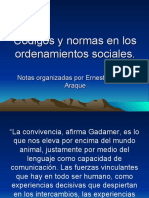 Códigos y Normas en Ordenamientos Sociales 2020