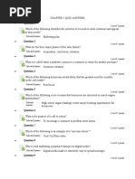 Chapter 5 Quiz Answers