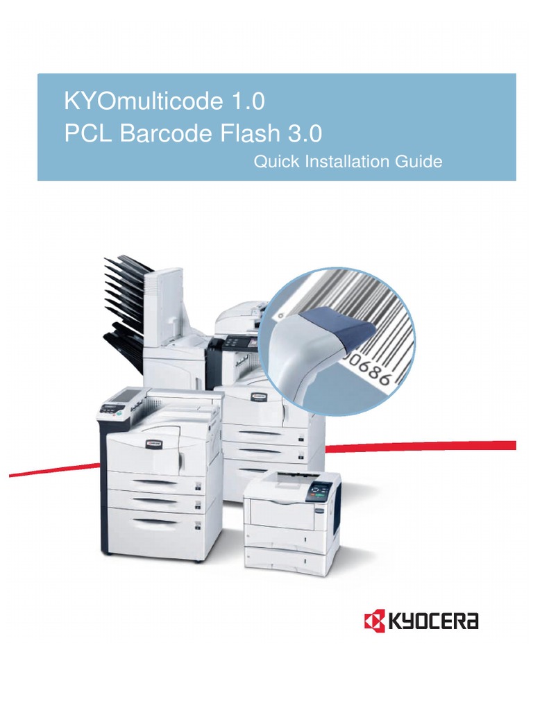 Kyomulticode 1.0 PCL Barcode Flash 3.0: Quick Installation Guide | PDF ...
