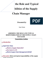 Role and Responsibilities of a Supply Chain Manager