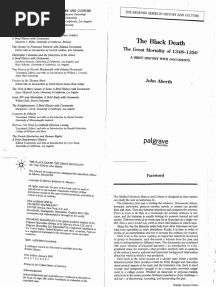 ABERTH, John. The Black Death - The Great Mortality of 1348-1350. A Brief History With Documents