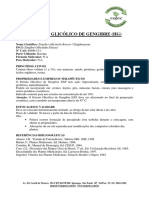 Extrato Glicólico de Gengibre (Hg)