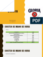 Costeo mano obra Gloria