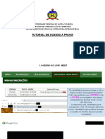 Tutorial de Acesso a Prova