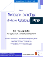 Membrane Technology:: Introduction, Applications, Business