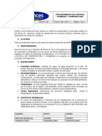 Pr-003 Procedimiento de Control Humedad y Temperatura