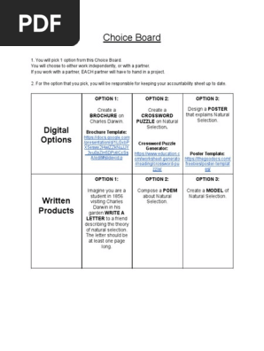 choice board