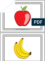 Fruits Vocabulary Esl Printable Flashcards Without Words For Kids