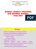 Energy, Energy Transfer, and General Energy Analysis: Fundamentals of Thermal-Fluid Sciences