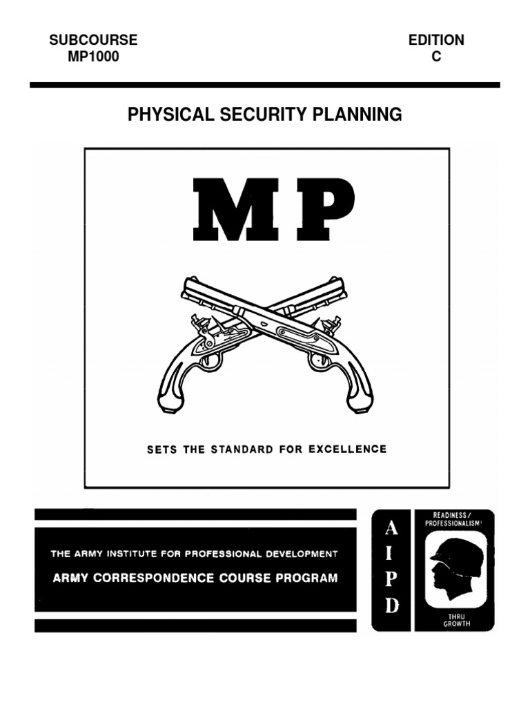 Us Army CC Mp1000 Physical Security Planning PDF Physical Security