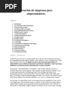 Creación de Empresas para Emprendedores