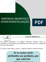 Aula 3 - Materiais Indiretos e Departamentalização