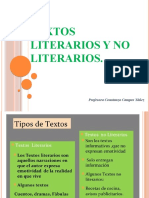 Repaso Textos Literarios y NO Literarios