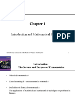 Introduction and Mathematical Foundations: Introductory Econometrics For Finance' © Chris Brooks 2019 1