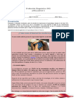 Evaluación Diagnostico 5º