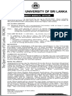 Medical Officer - The Open University of Sri Lanka - en - WWW - Gazette.lk