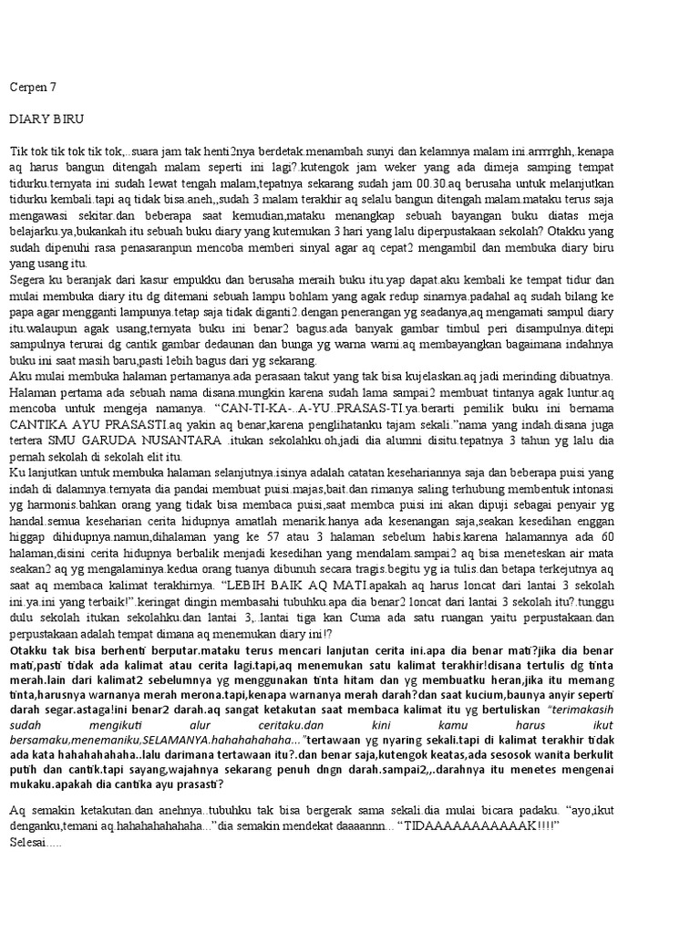 Cerpen 7 | PDF