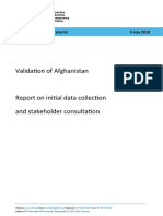 Afghanistan Validation Initial Assessment