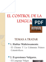 El Control de La Lengua