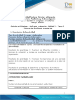 Guía de Actividades y Rúbrica de Evaluación Unidad 2 - Tarea 2 - Informe de Gestión de Inventarios