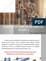 CONCEITOS BÁSICOS DE DIREITO - P1
