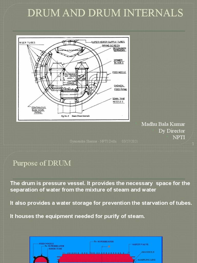 Boiler Drum Internals Overview | PDF | Boiler | Mechanical Engineering