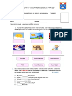 Evaluacion Diagnostica de Inglés 2° Corregido