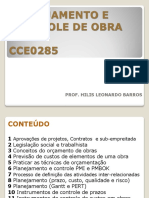 Planejamento e Controle de Obras