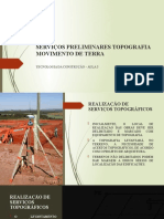 Serviços Preliminares Topografia de Movimento de Terra