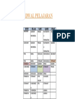 Jadwal Pelajaran Deris