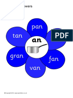 Pan Man Tan: Word Family Flowers