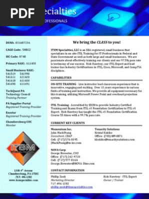 CAPABILITY STATEMENT