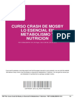 Curso Crash de Mosby Lo Esencial en Metabolismo Y Nutricion