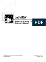 Labview: Statistical Process Control Toolkit Reference Manual