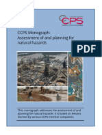CCPS Assessment of and Planning For Natural Hazards