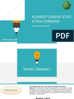 STATISTIKA FARMASI - Konsep Dasar