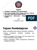 Topik-05 Availability Reliability Maintainability