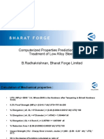 Computerized Properties Prediction in Heat Treatment of Low Alloy Steels B.Radhakrishnan, Bharat Forge Limited