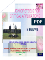 MSrinivas - STEELS FOR CRITICAL APPLICATIONS