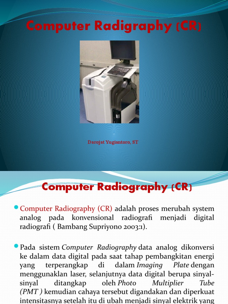 Computed Radiography | PDF | Teknologi & Rekayasa