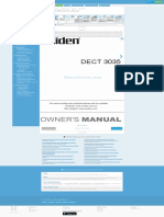 Uniden Dect 3035 Owner's Manual PDF Download - Manualslib