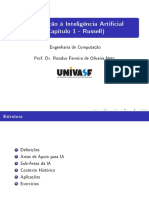 Introdução à IA - Definições e áreas de apoio