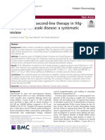 Comparison of Second-Line Therapy in Ivig-Refractory Kawasaki Disease: A Systematic Review