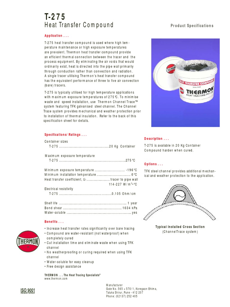 Heat Transfer Compound Application . PDF Pipe (Fluid Conveyance
