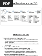 Functional Requirements of GIS: Data Capture Database Management Spatial Analysis Result Presentation