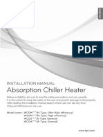 Absorption Chiller Heater: Installation Manual