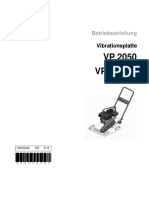 Wacker VP 2050 VP 2050 W Operator Manual