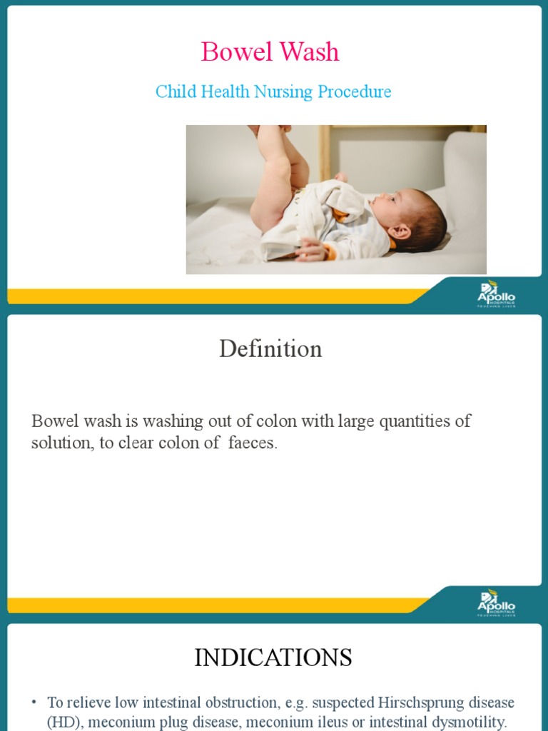 Bowel Wash Child Health Nursing Procedure PDF